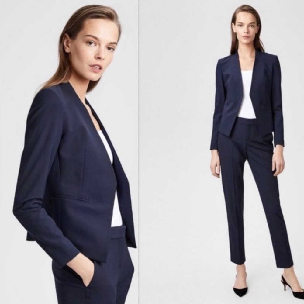 THEORY Lanai Navy Blazer Size 6